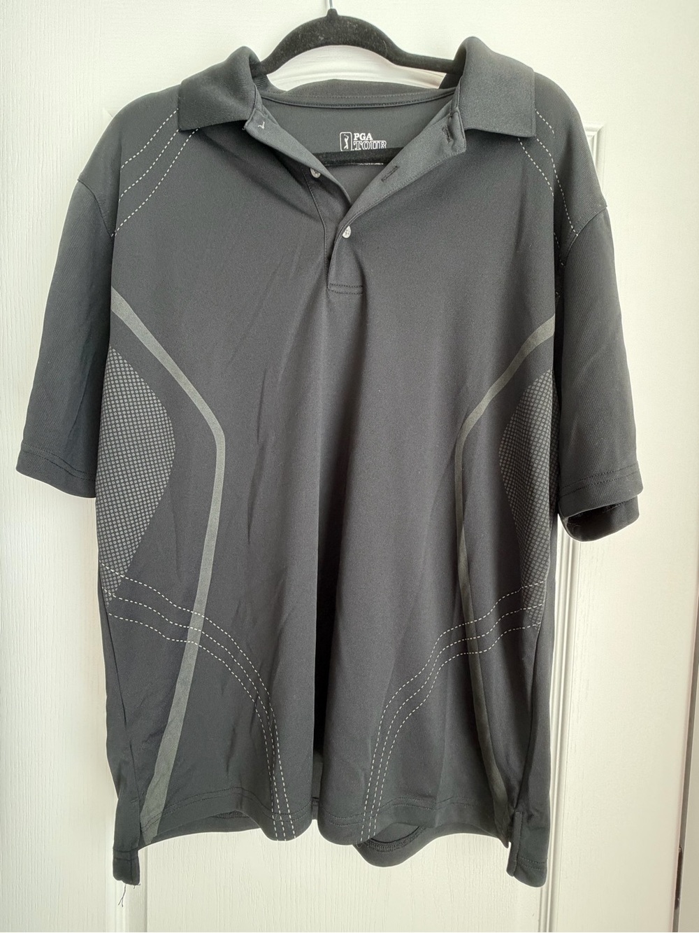 Men’s PGA Tour Black Polo Shirt